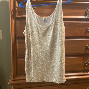 Gold sequin tank. old Navy XL